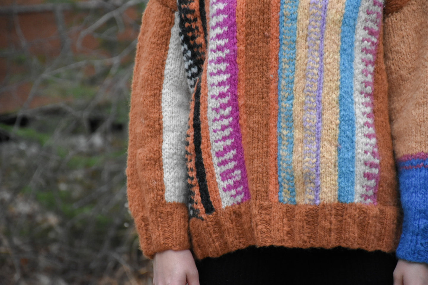 Patterned Baby Alpaca Sweater
