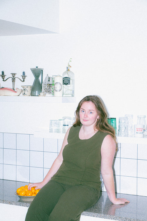 Lucia Top Premium Crinkled Cotton Sleeveless Top - Lightweight Pre-Shrunk Colorfast Easy Care