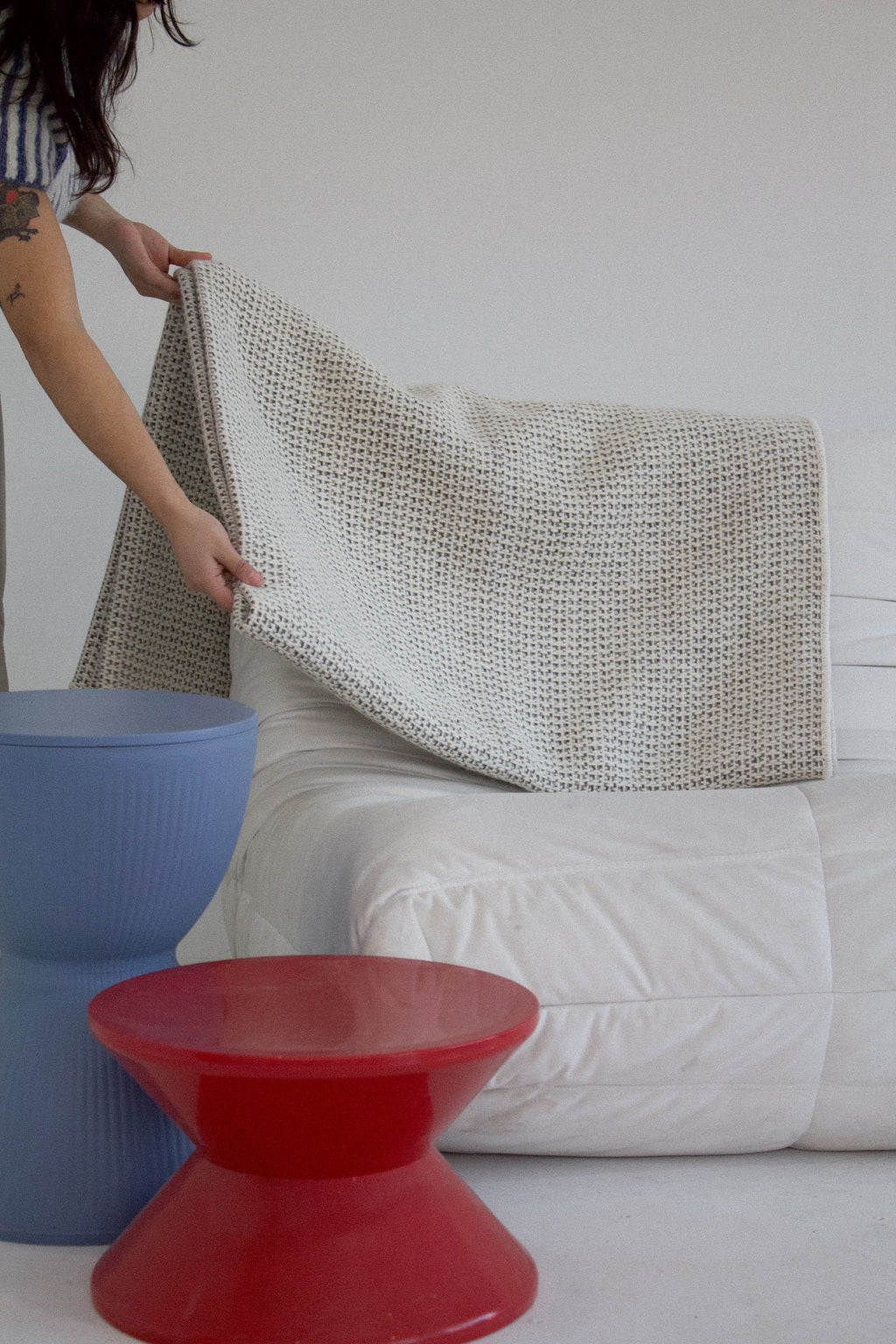 utku handwoven cotton wool blanket