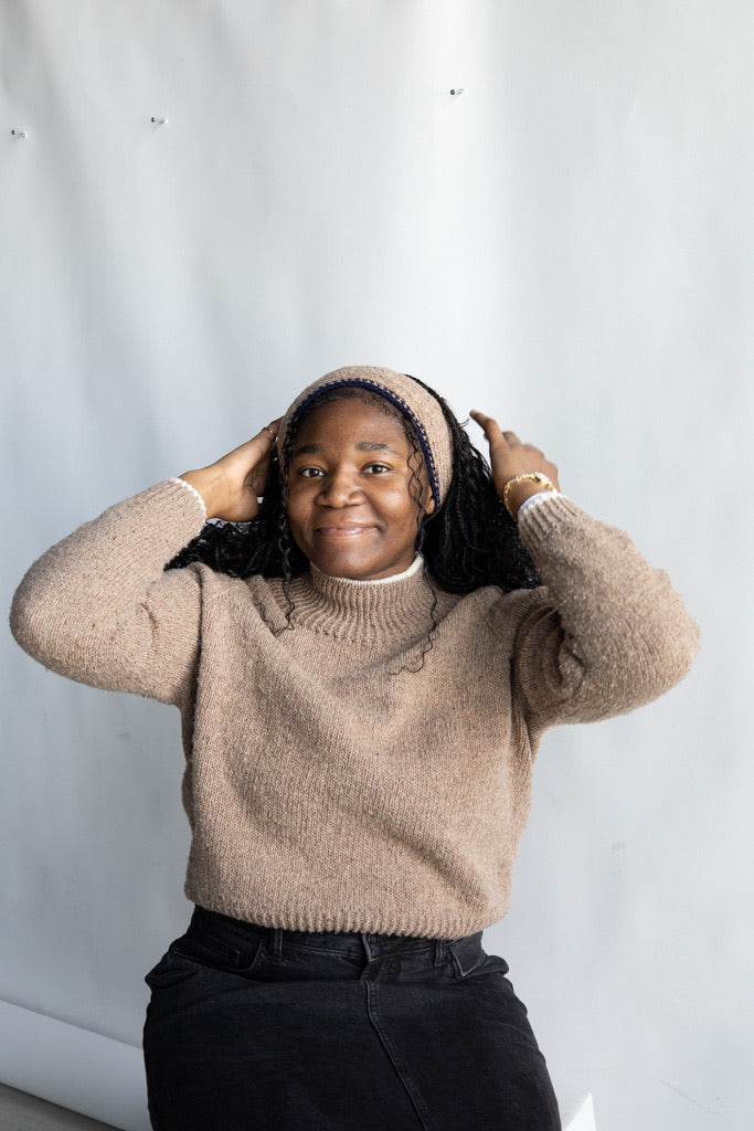 Utku Alpaca Wool Knit Headband — handmade in Ecuador