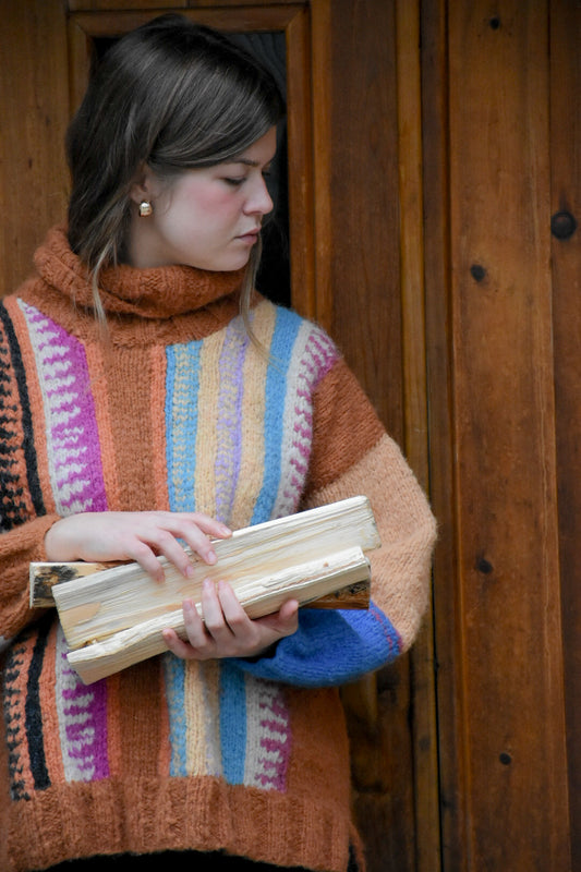Patterned  Baby Alpaca Sweater