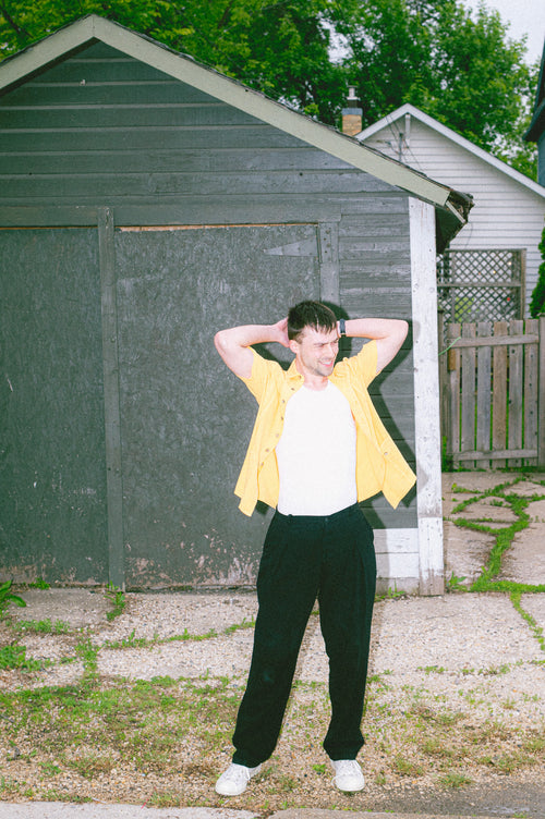 100% Crinkled Cotton Modern Guayabera - Lightweight Pre-Shrunk Traditional Shirt