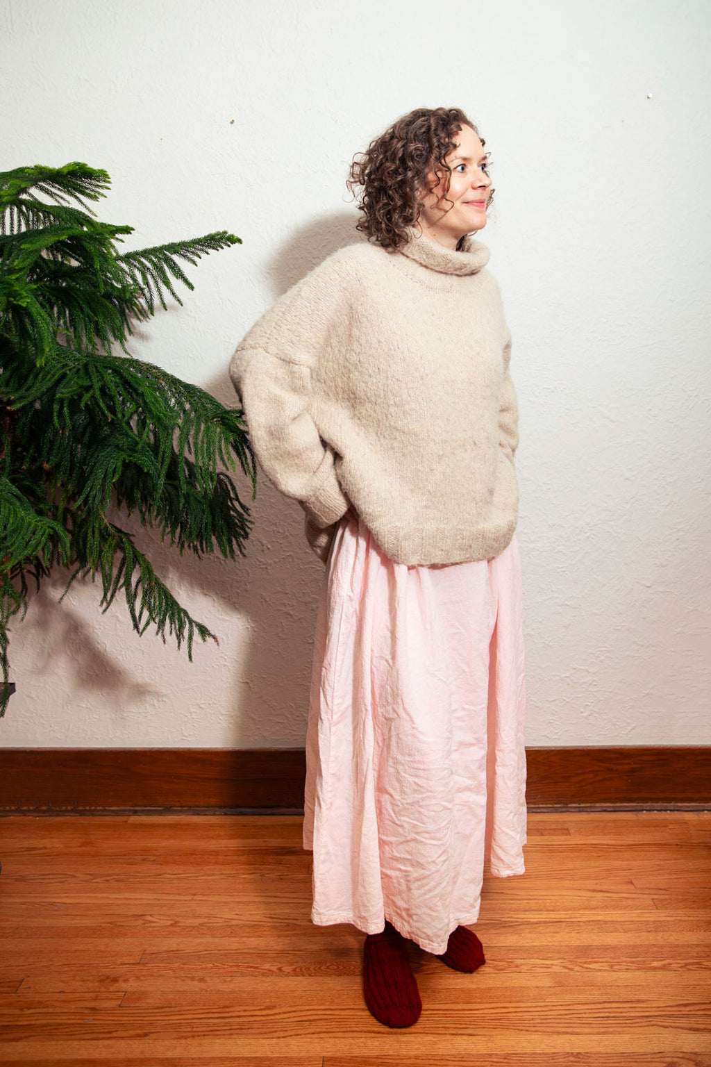 Baby Alpaca Hand Knitted Sweater - Hypoallergenic Lightweight Knitwear