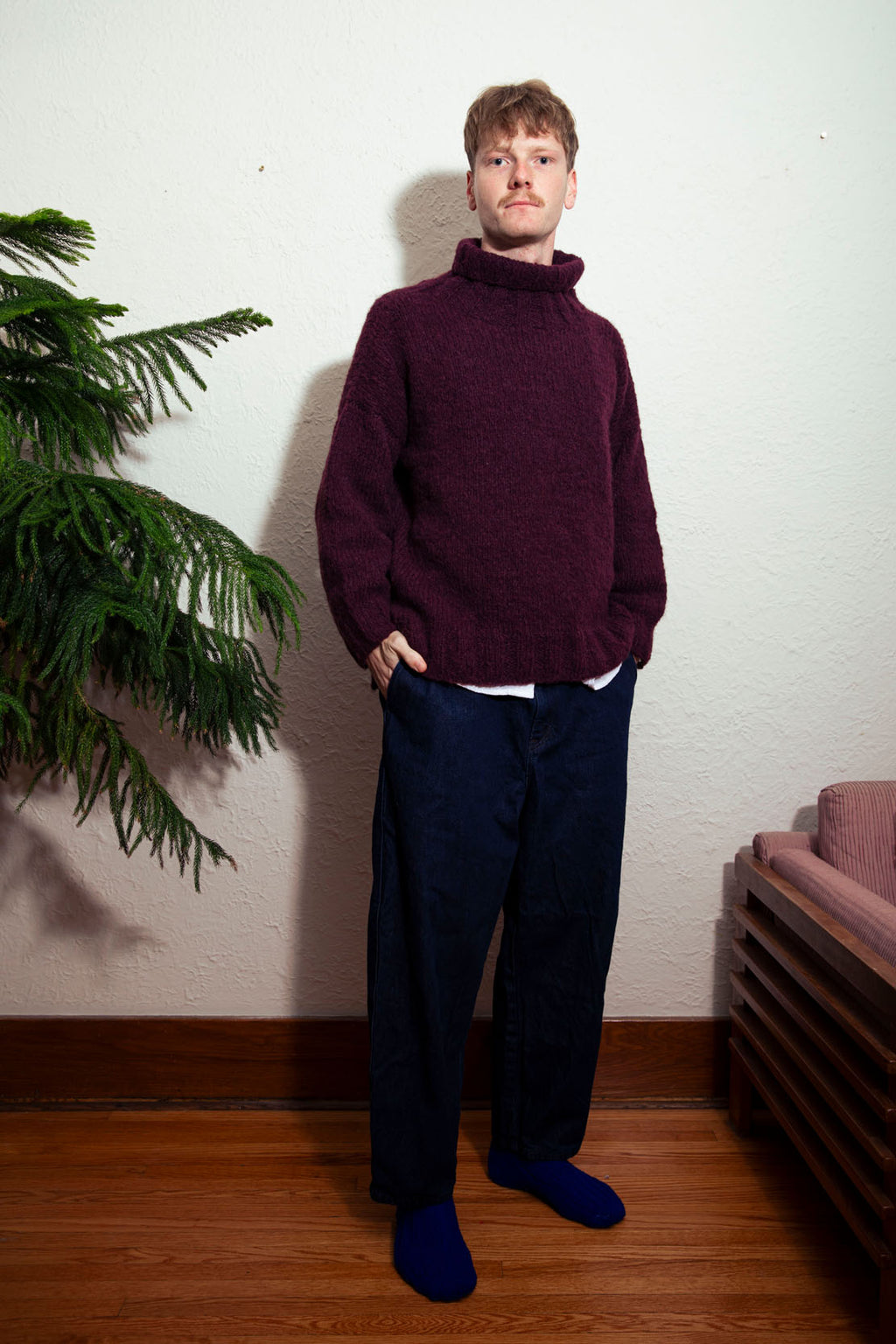 Baby Alpaca Hand Knitted Sweater - Hypoallergenic Lightweight Knitwear