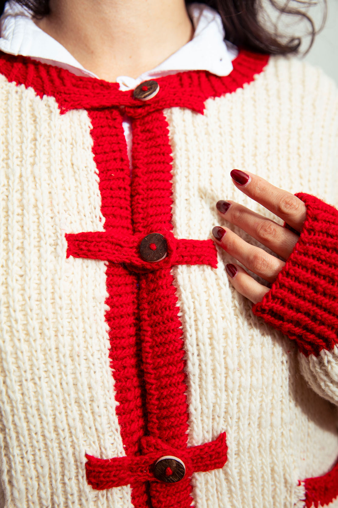 100% Wool Hand Knitted Cardigan - Artisan Luxury Knitwear