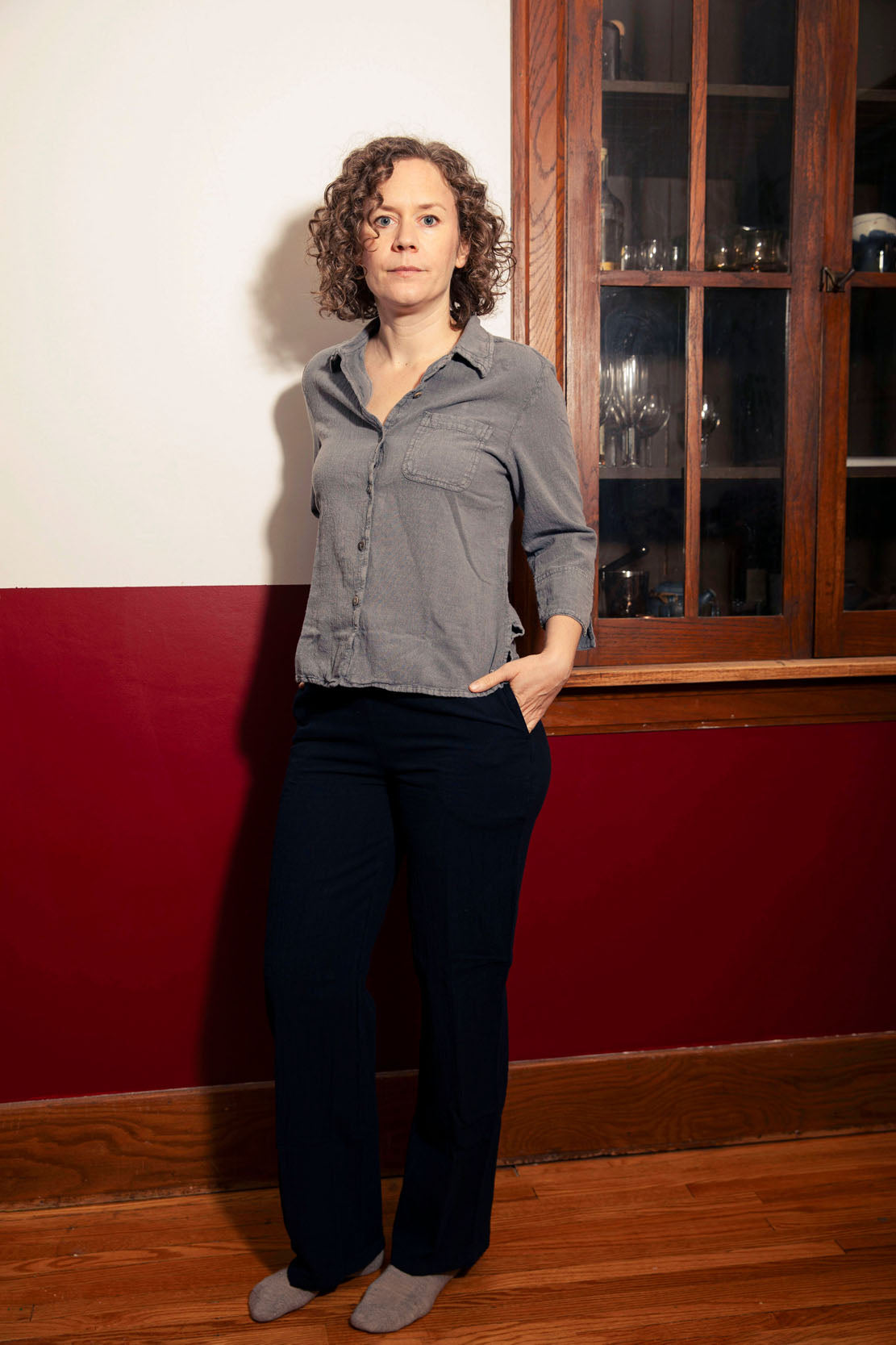 100% Crinkled Cotton Cropped Shirt - Lightweight Pre-Shrunk Tagua Buttons