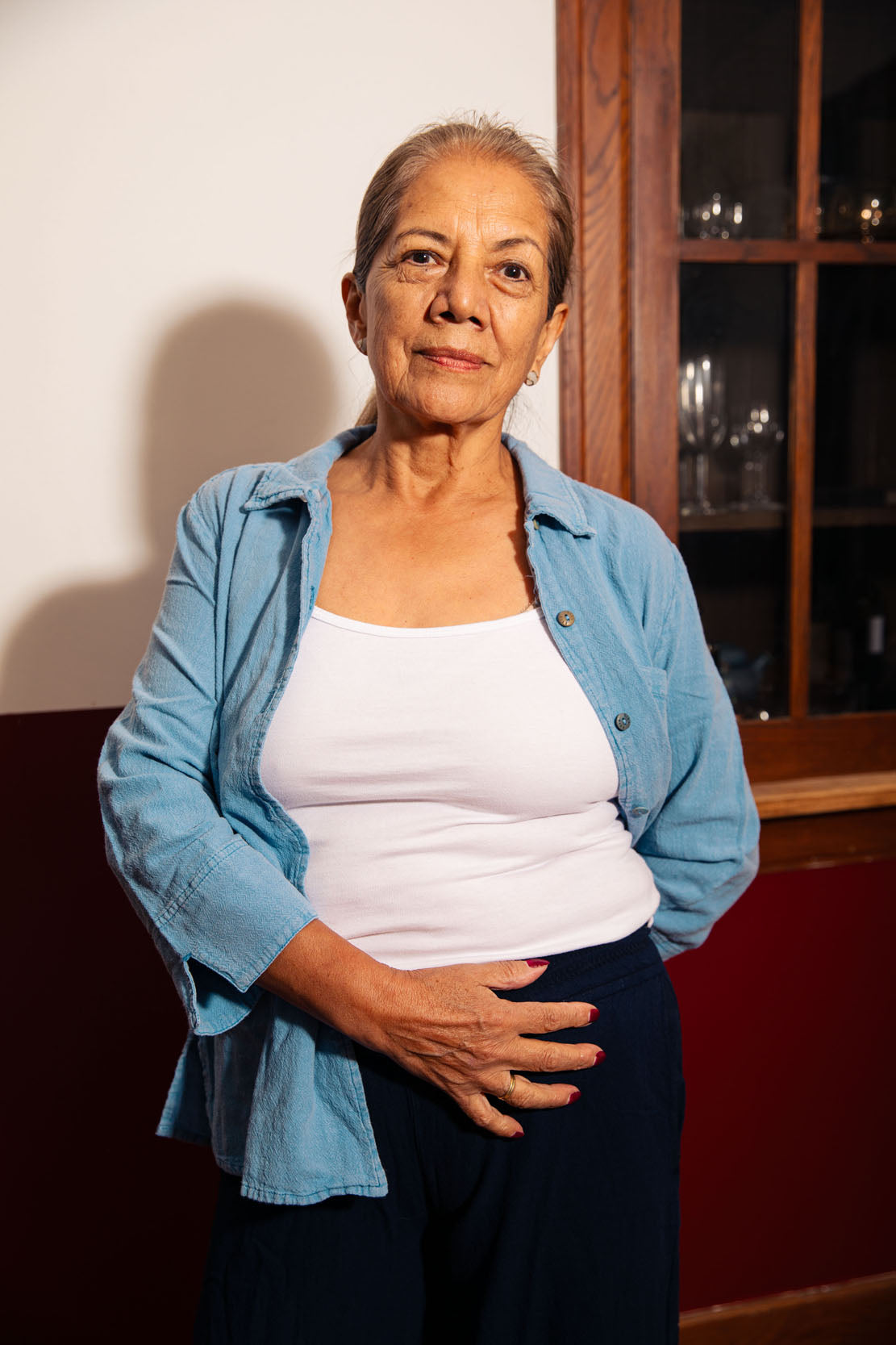 100% Crinkled Cotton Cropped Shirt - Lightweight Pre-Shrunk Tagua Buttons